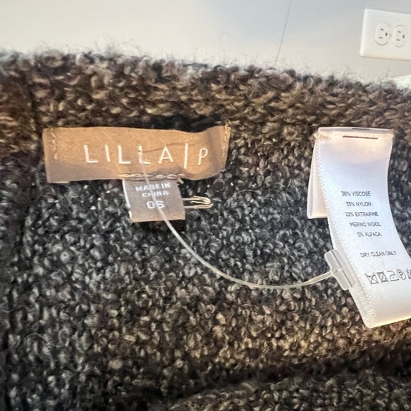 Lilla P Extra Fine Merino Wool Alpaca Scarf Infinity Brown Knit - Picture 3 of 4